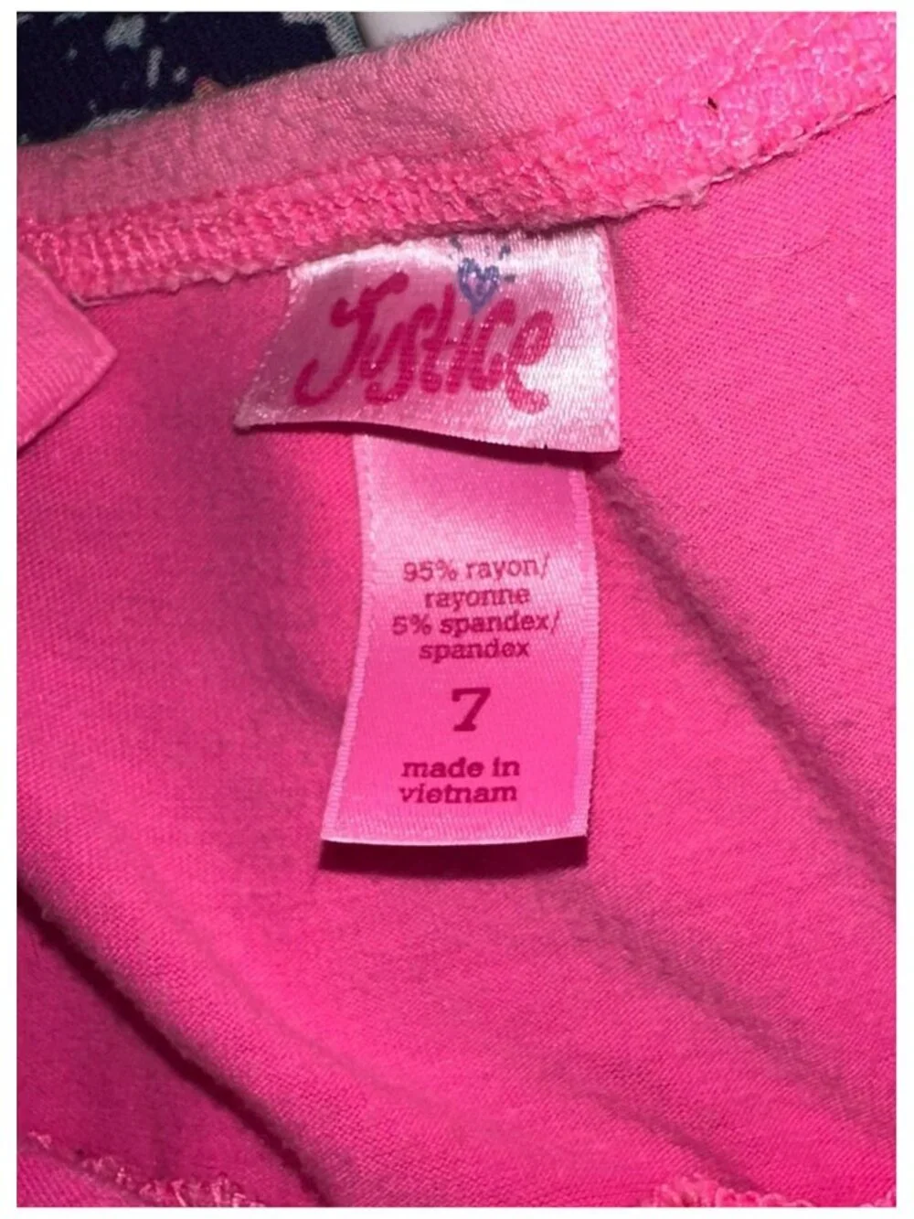 JUSTICE Girl's Hot Pink & Orange Long Dress Size 7